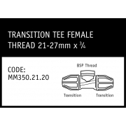 Marley Philmac Transition Tee Female Thread 21-27 x ¾ - MM350.21.20